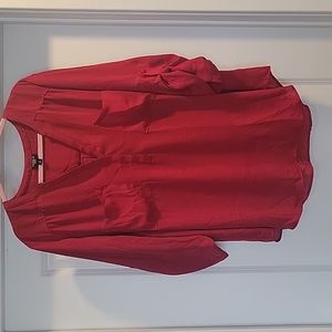 Torrid red Harper blouse